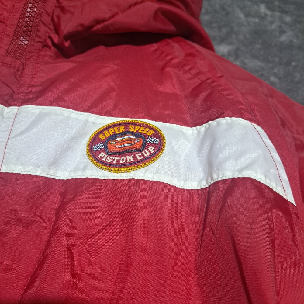 Disney Store Cars Lightning McQueen Piston Cup Racing Jacket Red Boys M 7/8 Race - Picture 4 of 10